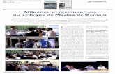 Page 1/2 Affluence et récompenses au colloque de Piscine ...lapiscinededemain.com/wp-content/uploads/2017/09/... · 20 juin, avec notamment la visite du centre aquatique Sainte-Victoire