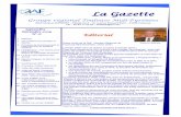 La Gazette - 3AF · le colloque AIAA et 3AF programm• en Juin (la base lunaire et ’ les r•alisations de nos Commissions techniques (•tudes, publications, le D•fi •tudiant