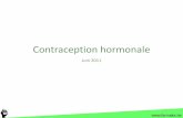 Contraception hormonale · 555 666 personnes-années Incidence cancers Cohorte complète RR= 0,88 (IC95% 0,83-0,94) Cohorte MG RR=0,97 (IC95% 0,88-1,06) Incidence cancer ovarien Cohorte