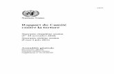 Rapport du Comité contre la torture · 2014-11-11 · Au 3 juin 2011, date de clôture de la quarante-sixième session du Comité contre la torture («le Comité»), 147 États étaient