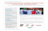Du 13 au 15 juin 2014 | LILLE-VILLENEUVE D'ASCQ | Stadium Lille athletisme- · PDF file 2015-10-15 · CHAMPIONNATS DE FRANCE INTERCLUBS Engagements ! Les engagements des athlètes
