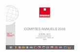 COMPTES ANNUELS 2016 - Synergie.com · des services (activités informatiques et télécommunication, l’ingéniérie -R&D, les activités juridiques-comptables et de conseil), représentant