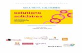 SOLUTIONS SOLIDAIRES · La Politique départementale d’économie sociale et solidaire et d’innovation sociale en quelques documents… Le livre blanc de l’Économie Sociale