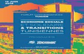 ECONOMIE SOCIALE ET SOLIDAIRE - Convergences · economie sociale et solidaire & transitions tunisiennes beit al-hikma 25 avenue de la rÉpublique, carthage (tunis) programme. ...