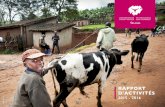 RAPPORT D’ACTIVITÉS · 11.11.11, ces nouveaux ambassadeurs ont démontré leur engagement en fa- veur des éleveurs familiaux du Sud. Belgique : explorer le monde et la solidarité