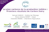 Le plan carbone de la production laitière : Premiers ... · PDF file Recherche appliquée – les nouveautés de la filière laitière – 2 mars 2017 Les nouveautés de la filière