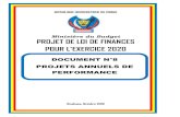 PERFORMANCE - Ministère du Budget RDCAinsi, pour l’exercice 2020, ce document présente les PAP de trente-six (36) secteurs pilotes dans la perspective d’un budget à blanc en