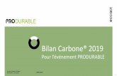 Bilan Carbone® 2019 - Amazon S3 · Définition de votre stratégie de communication interne, externe, institutionnelle et production de contenus sur mesure Statégies d’influene