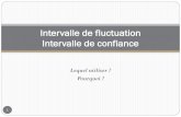 Intervalle de fluctuation Intervalle de confiance · 2013-06-02 · Les différences entre S et ST Intervalle de fluctuation (p connu ou supposé) Intervalle de confiance niveau de