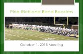 Pine-Richland Band Boosters€¦ · 01/10/2018  · Payments: Checks payable to travel agent “EMA” Pay online by emailing EMA at info@ameritiours.com Include the following information: