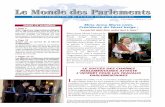 Le Monde des Parlements - Inter-Parliamentary Unionarchive.ipu.org/PDF/wop/24_fr.pdfLe Monde des Parlements - Décembre 2006 3 Q uelque 180 spécialistes représentant des parlements,