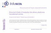 SCOL - Education.gouv.fr · 2012-10-11 · A2 Peut saisir le point essentiel d’une annonce ou d’un message brefs, simples et clairs. Peut comprendre des indications simples relatives