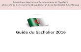 Guide du bachelier 2016 - MESRS bachelier Fr 2016.pdf · d’étudiants assez important, répartis dans des instituts et des départements. Université : ... du 31 juillet 2016 au