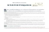 STATISTIQUES - TuxFamily pdf... · 2011-01-03 · A2 Les études statistiques Déﬁnir la (les) statistique(s) relève de l’exploit : il existe au moins une centaine de déﬁnitions
