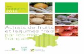 Achats de fruits et légumes frais par les ménages français d… · D’après les résultats prévisionnels de l’INSEE publiés en décembre, 2016 s'inscrit en tant que deuxième