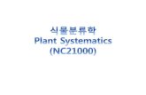 Plant Molecular Phylogeny Lab - 분류학: Classification, Systematics, Taxonomyamborella.net/2012-PlantSystematics/Week02-basics... · 2012-03-15 · -Taxonomy: 분류의이론 ...