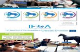 1er Institut d’Ostéopathes Animaliers EuropéenBrochure de formation santé animale BELGIQUE JOURNÉES PORTES OUVERTES 1er Institut d’Ostéopathes Animaliers Européen Tél :
