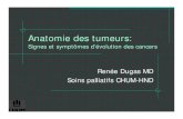 Anatomie des tumeurs - Palli-Science · Anatomie des tumeurs: Signes et symptômes d’évolution des cancers Renée Dugas MD Soins palliatifs CHUM-HND. Cancers les plus fréquents: