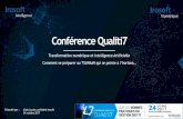 Conférence Qualiti7qualiti7.com/wp-content/uploads/2017/10/00-Présentation...2017/10/24  · Irosoft Numérique 9 Exemples d’applications utilisant l’IA 2015 : Les performances