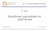 IT 352 - Inriapeople.bordeaux.inria.fr/goglin/teaching/SPD/Cours... · 2011-12-13 · Mise en commun d'un grand nombre de ... Assemblés par réseau Cray spécifique – Presqu'un
