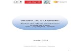 VISIONS DU E-LEARNING · la situation et les enjeux du e-learning. Pour comprendre les initiatives et les réflexions menées par le groupe de travail, nous allons en premier lieu