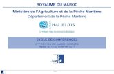 CYCLE DE CONFÉRENCES - Salon Halieutis · -Etat des lieux de la recherche sur les micro-algues au Maroc 16h50 10mn-Dr Jean-Louis VIDALO-Docteur en médecine et spécialiste de la