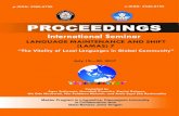 International Seminar on Language Maintenance and Shift ...eprints.undip.ac.id/57099/1/Prosiding_Lamas_7... · PEMERTAHANAN KEARIFAN LOKAL PEPATAH-PETITIH SEBAGAI ... POSTER SESSION