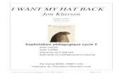 I WANT MY HAT BACK - · PDF file I want my hat back, , exploitation pédagogique – Karine MIRA– PEMF LV page 5 / 24 I WANT MY HAT BACK, Jon Klassen Séance 1/5 Objectifs pour le