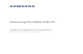 Samsung Portable SSD X5...2 Prise en main Avant d'utiliser le Samsung Portable SSD X5 (appelé « X5 »), veuillez lire attentivement le présent Manuel d'utilisation afin de vous