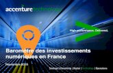 Barometre des investissements IT en France...nouveaux budgets informatiques à la transformation numérique en 2015, contre 18% en 2014. • La moitié des entreprises placent la digitalisation