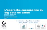 big data en santé · 2016-02-29 · Nathalie Devillier, Enseignant cherchant Expertise institutionnelle • Parlement européen (chercheur) • Commission européenne (expertises