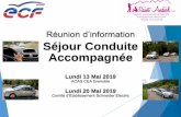 Réunion d’information Séjour Conduite Accompagnée · PDF file Réunion d’information Séjour Conduite Accompagnée Lundi 13 Mai 2019 ACAS CEA Grenoble Lundi 20 Mai 2019 ...