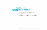 recueil des actes administratifs - Val-de-Marne · 2013-18-33 - Convention avec l’Agence de l’eau Seine-Normandie (AESN). Aide financière de l’Agence pour les pré-diagnostics