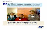 Mars et Avril 2017 L’Europe pour tous!inclusion-europe.eu/wp-content/uploads/2015/11/...la conférence « Equinet » qui portait sur la discrimination envers les personnes handicapées