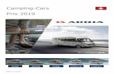Camping-Cars Prix 2019 - Adria Mobil...OPTIONS COMPACT PLUS Kg. CHF OPT. N SL SP SCS SLS CHASSIS ÉQUIPEMENT Roue de secours FIAT 25 360.00 980 OOOO alerte de franchissement invol.