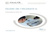 Guide de l’étudiant-e - HEdS-FR · 2018-10-19 · Durant les périodes de formation pratique, quelle que soit la nature du stage, la couverture d’accidents professionnels et