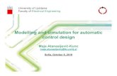 University of Ljubljana Faculty of Electrical Eng · PDF file University of Ljubljana Faculty of Electrical Engineering Department of Systems, Control and Cybernetics. ... master’s