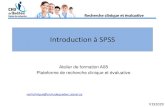 Introduction à SPSS - Université Laval … · Manipuler des fichiers de données 3. Créer des variables 4. Effectuer des analyses statistiques de base dans ... – Semblable à