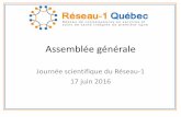 Assemblée générale - Réseau-1 | Réseau-1 –Anik Giguère, U Laval ... Denis Roy (INESSS) – responsables des politiques oCaroline Barbir (CISSS de Laval) – responsable des