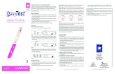 COMMENT FONCTIONNE LE TEST DE GROSSESSE EASYTEST › wp-content › uploads › 2018 › 07 › ... · Recommencer le test en utilisant un nou-veau test de grossesse EasyTest™ en