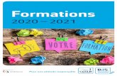 Brochure formations 2020-2021 · Les délégué(e)s CE, CPPT et DS ont le droit de suivre des forma tions pendant leur temps de travail en conservant leur rémuné ration. Le nombre
