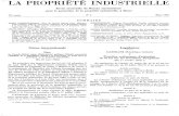 La Propriété Industrielle - WIPO€¦ · pour la protection de la propriété industrielle, à Berne 74e année N°3 Mars 1958 SOMMAIRE UNION INTERNATIONALE: Note du Conseil fédéral