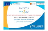 COFUND - Education.gouv.frcache.media.education.gouv.fr/file/Actions_Marie_Sklodowska-Curie/… · • 1ère version du projet (I3DOC2AMU) montée en 2014 en un laps de temps relativement
