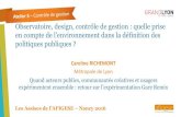 Observatoire, design, contrôle de gestion : quelle prise ... · Les Assises de l’AFIGESE – Nancy 2016 Un appel à candidature 120 postulants 2 séances de meet-up « amont »