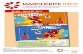 N°175 - JUILLET 2016 · 2016-07-18 · prix : 3 € le magazine de l’Union Nationale des associations de donneurs de sang bénévoles de La Poste et d’Orange marguerite info