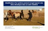 Modélisation d’un système pastoral mongol exposé à des aléas … · 2019-01-14 · Mesure de la ‘engineerresilience’ (=temps de retour à un état d’équilibre (Holling1996))