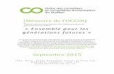 Mémoire de l’OCCOQ - orientation.qc.ca©moire-FINAL... · 10 PERRON, Jean -François (2015). « Neuro orientation : un nouvel éclairage du processus de prise de décision vocationnelle?