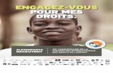 ENGAGEZ-VOUS POUR MES DROITS. · engagez-vous pour mes droits. 30è anniversaire de la convention internationale des droits de l’enfant #lesenfants recrutent