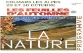 COLMARS LES ALPES 29 ET 30 OCTOBRE ME M PROGRA · Table-ronde «La nature en représentation : carnets de voyages, livres de photos, bande dessinée» / Salle Liautaud Projection