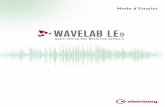 WaveLab LE 9 – Mode d’Emploidownload.steinberg.net/downloads_software/WaveLab_LE_9/9... · 2017-06-12 · 58 Exporter sur SoundCloud 59 Focalisation sur le fichier actif 60 Lecture